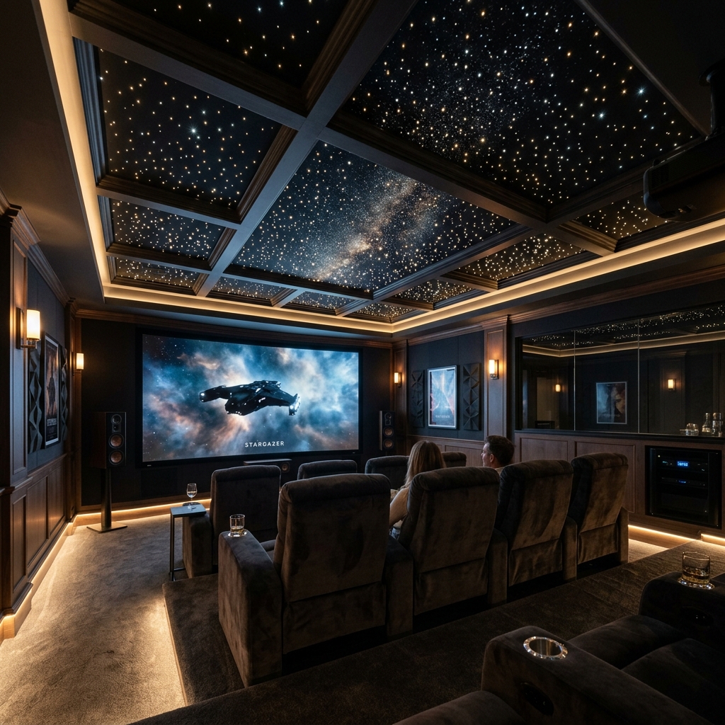 Fibre Optics Star Ceiling Light